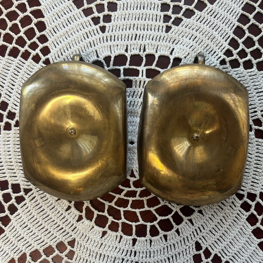 Brass Candle Holders Elegant Gold Vintage MCM Antique Boho Cottage Home Decor